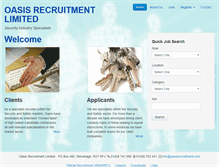 Tablet Screenshot of oasisrecruitment.com